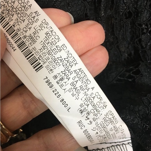 ZARA LACE BUTTON DOWN TOP   NWOT - Picture 10 of 10